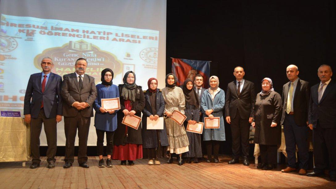 Genç Nidâ Kur'an-ı Kerim'i Güzel Okuma ve Hafızlık Yarışmaları İl Finali Yapıldı