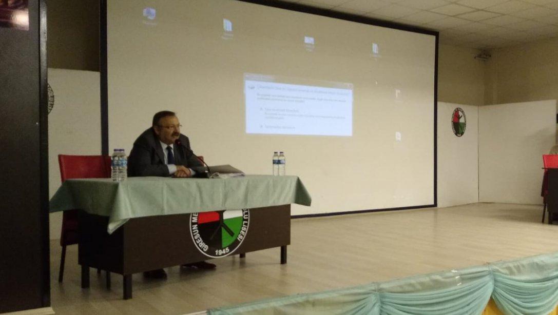 Sayın Müdürümüz Tosunoğlu, İlçe Milli Eğitim Müdürleriyle Toplantı Yaptı