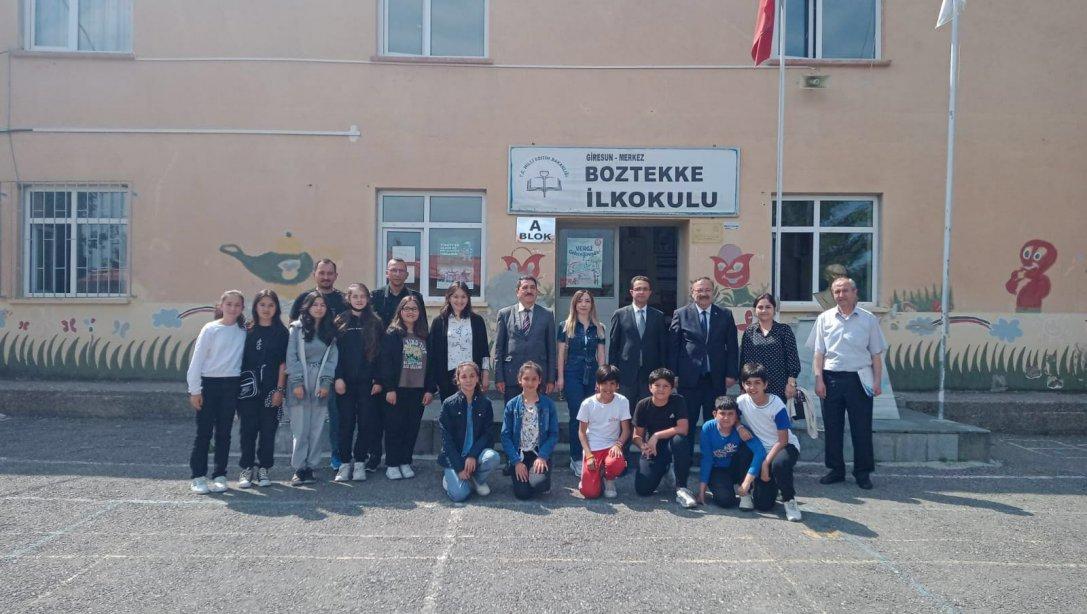 Vali Yardımcısı Davut Sinanoğlu ile Müdürümüz Tosunoğlu'nun, Boztekke İlkokulu ve Ortaokulunu Ziyaretleri