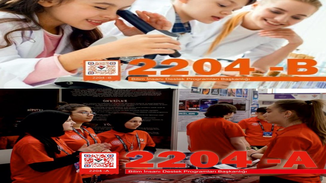 TÜBİTAK 2204-A Lise Öğrencileri ve 2204-B Ortaokul Öğrencileri Araştırma Projeleri Yarışması Başvuru Takvimi Açıklandı