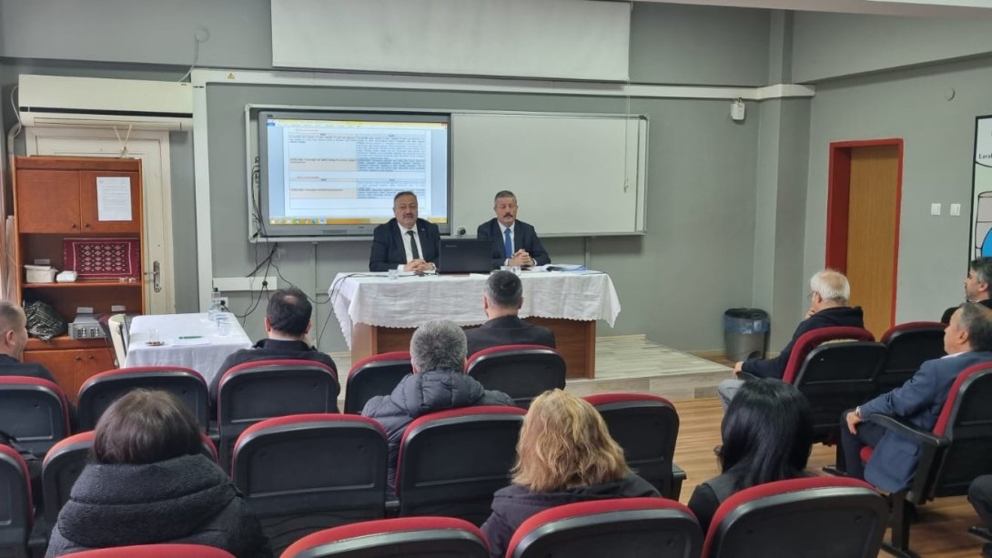Müdürümüz Tosunoğlu, Ortaöğretim Kurumlarına Yönelik Mevzuat Değişiklikleri Bilgilendirme Toplantısına Katıldı