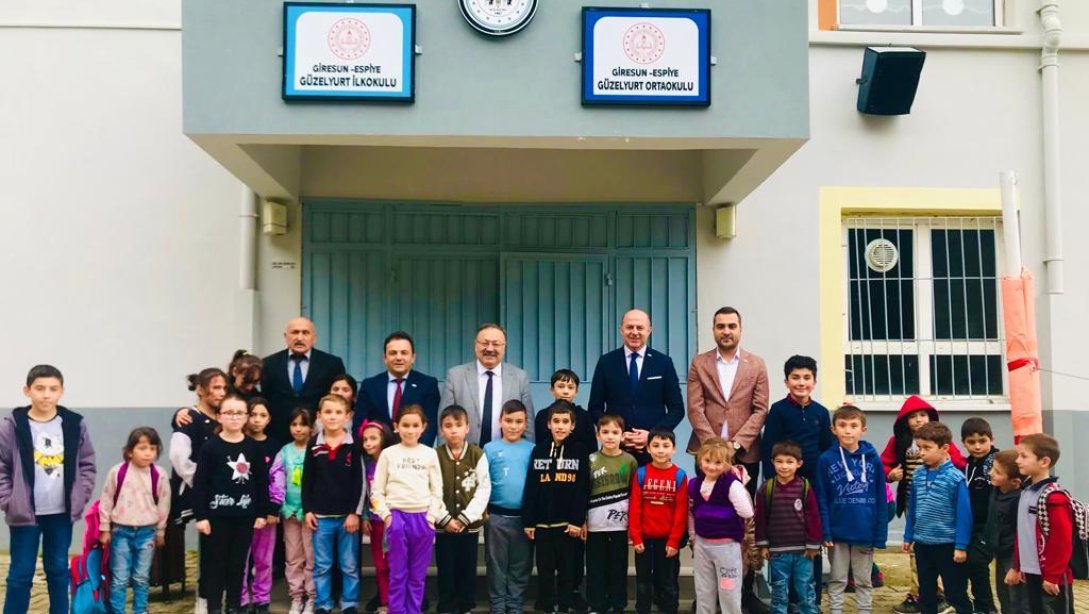 Müdürümüz Ertuğrul Tosunoğlu, Espiye Güzelyurt ilkokulu ve Ortaokulunu Ziyaret Etti