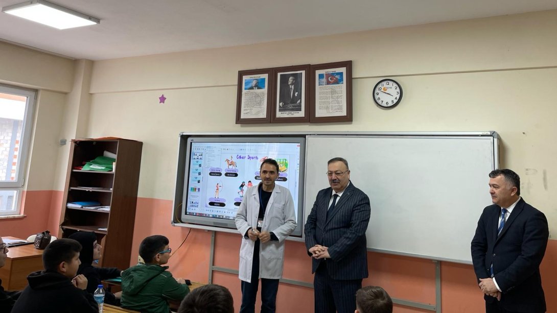 İl Milli Eğitim Müdürümüz Ertuğrul Tosunoğlu, Aksu Şehit Hakan Gemici Ortaokulunu Ziyaret Etti