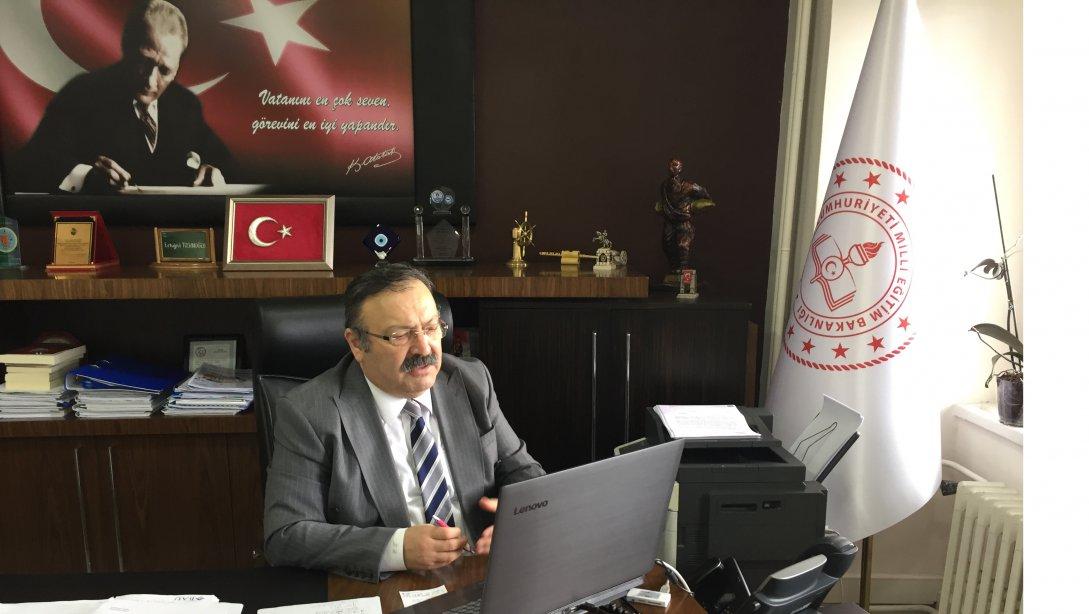 Sayın Müdürümüz Tosunoğlu, İlçe Milli Eğitim Müdürleriyle Telekonferansla Toplantı Yaptı