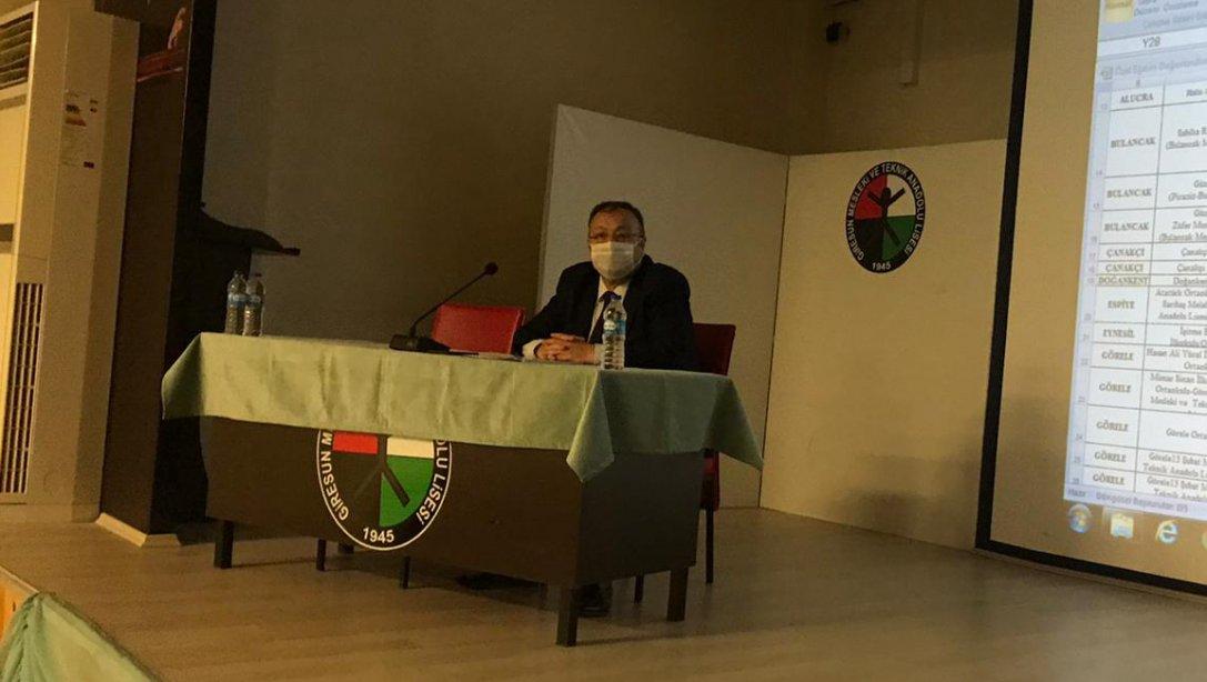 Sayın Müdürümüz Tosunoğlu, İlçe Milli Eğitim Müdürleriyle Yıl Sonu Değerlendirme Toplantısı Yaptı