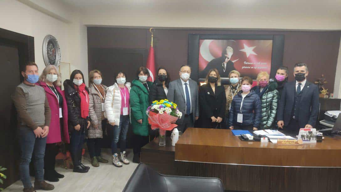 Müdürümüz Tosunoğlu, Gedikkaya Anaokulu'nun Erasmus Projesi Misafirlerini Kabul Etti