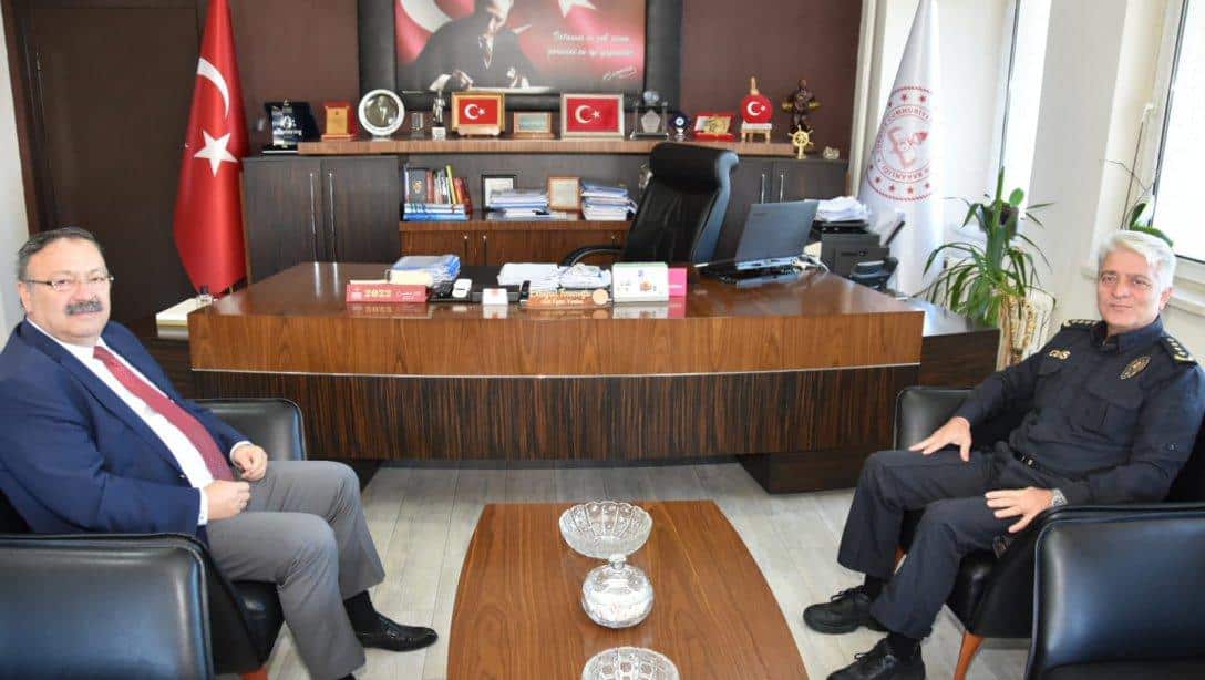 İl Emniyet Müdürü Güzelyazıcı'dan, Müdürümüz Tosunoğlu'na Ziyaret