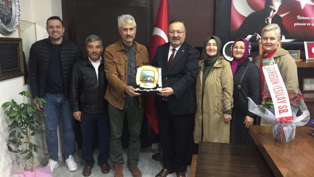Yeşilay Giresun Şubesinden Müdürümüz Tosunoğlu'na Öğretmenler Günü Ziyareti 