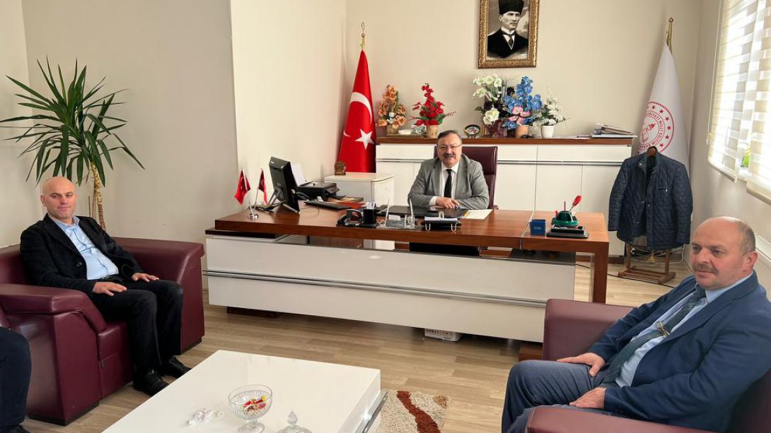 Müdürümüz Tosunoğlu, Güce İlçe Milli Eğitim Müdürlüğünü Ziyaret Etti