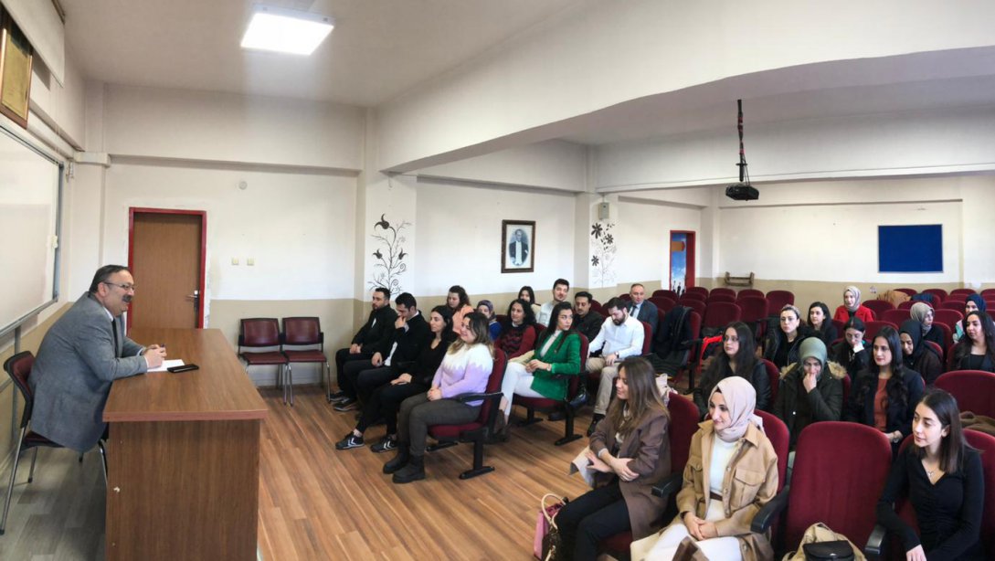 Müdürümüz Tosunoğlu, Aday Öğretmen Eğitimlerini Ziyaret Etti
