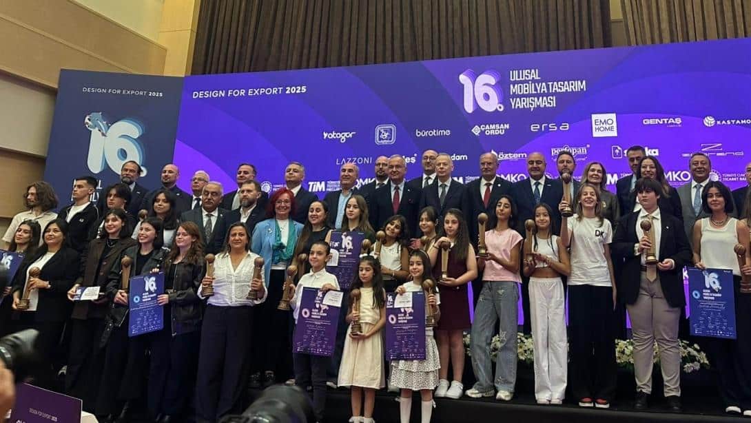 Giresun Bilim ve Sanat Merkezi Öğrencilerinden 16. Ulusal Mobilya Tasarım Yarışması'nda 5 Türkiye Birinciliği