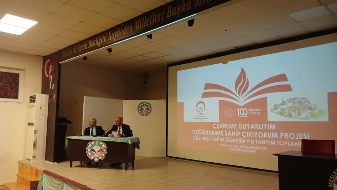 ÇEVREME DUYARLIYIM DEĞERLERİME SAHİP ÇIKIYORUM (ÇEDES) PROJESİ HZIRLIKLARI YAPILDI